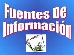 Resultado de imagen para imagen de tipos de fuentes de informacion