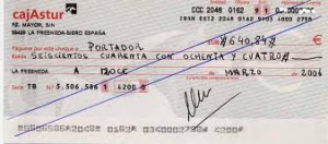 Tipos de cheques, clases