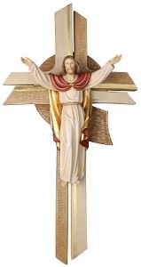 Tipos de cruces con Cristo resucitado